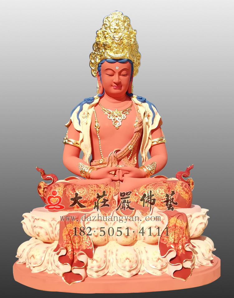 脱胎五方佛之贴金阿弥陀佛