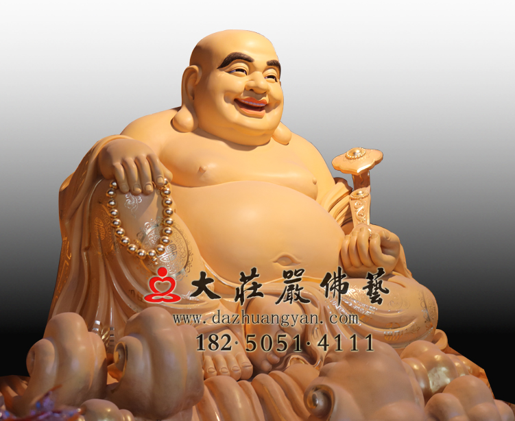 弥勒佛彩绘佛像
