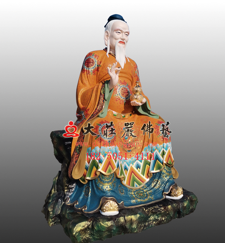 药王彩绘神像
