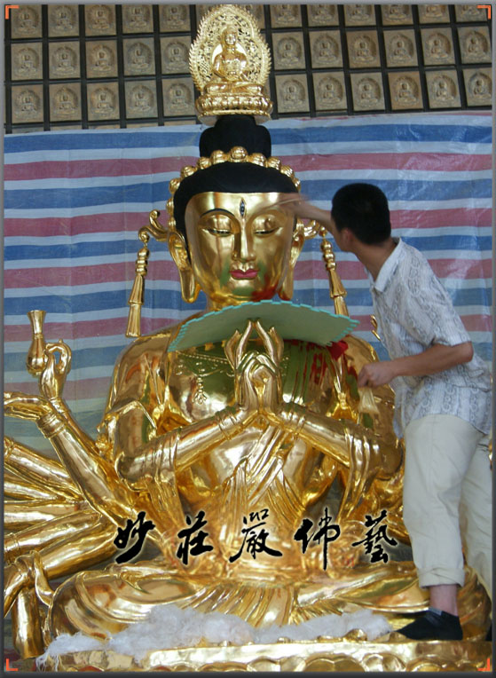 准提菩萨佛像的制作过程
